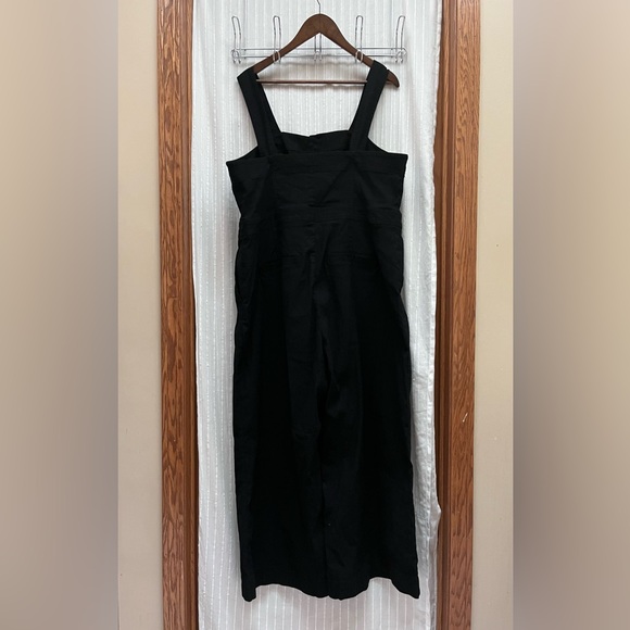 NWOT Anthropologie MAEVE The Portside Button-Front Jumpsuit - Black - Picture 5 of 9